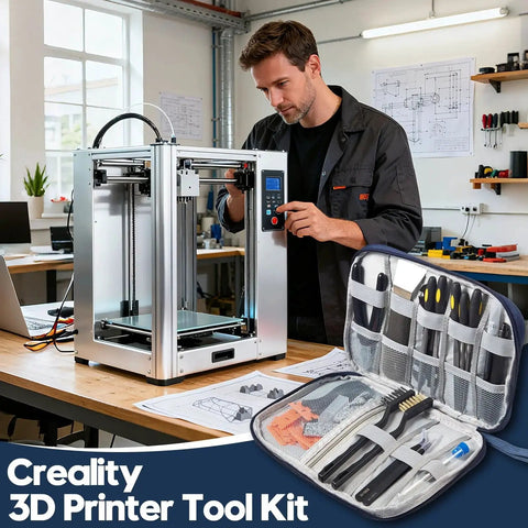 All In One 46 Piece 3D Printer Tool Kit For FDM And SLA Printers With Nozzle Cleaner Scraper Files Brushes Wire Cutter