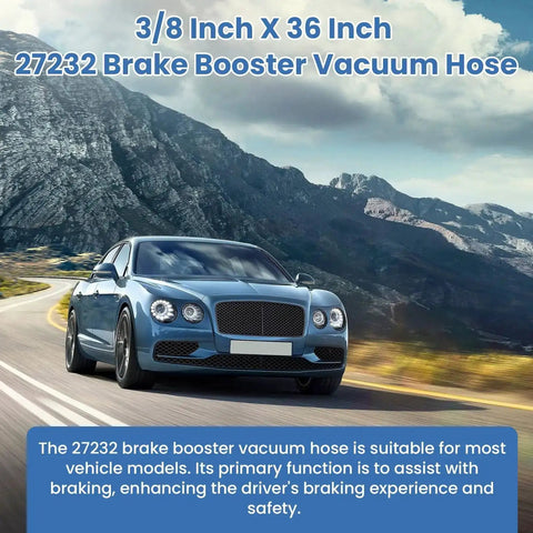 Power Brake Vacuum Hose 11/32 Inch By 36 Inch 85 PSI Heavy Duty Reinforced Brake Booster Vacuum Line in use on vehicle