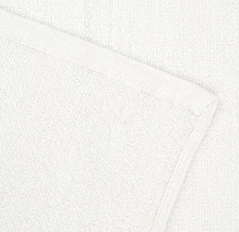 Close-up of Linen Terry Bar Mop Towels 14x17 White Value Pack Of 60 Absorbent And Durable Multipurpose Cleaning Rags Cotton Towels