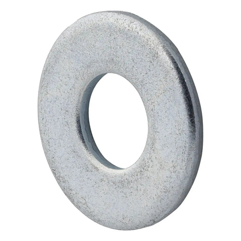 3/8 Inch USS Thick Flat Washer Pack, 100 Count, 1 Inch Outer Diameter, 7/16 Inch Inner, Zinc Plated Steel, Built Tough For Heavy Duty Use