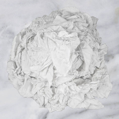 Bulk White Cotton Cleaning Rags Recycled T Shirt Rag Pack 5 Lb Compressed Box For Oil Grease Paint Stain Cleanup Auto Care