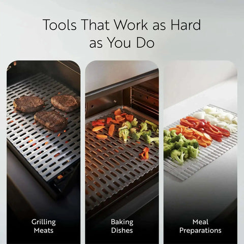 Foil Lux Disposable Grill Liners 19.7 by 12 inch nonstick aluminum grilling meats, baking dishes, and meal preparations.