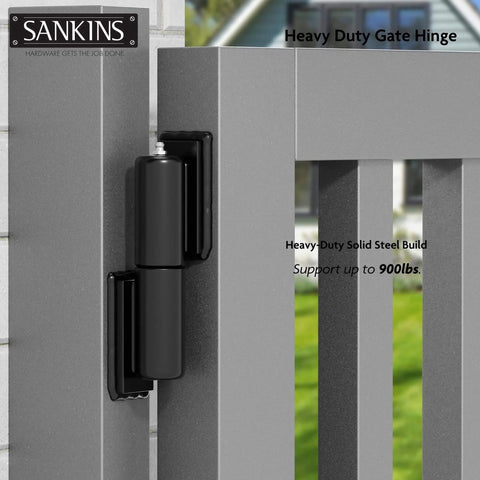 7 Inch Heavy Duty Gate Hinges Weld On 900 Lb Capacity For Outdoor Gates Trailers Barrel Hinges Heavy Duty Installed on Gate