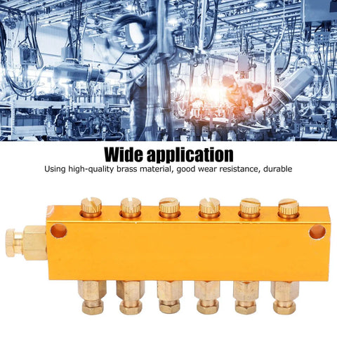 Adjustable Brass Oil Distributor Valve For Lubrication Systems With Piston Separator Valve Pro Grade Lubrication Solution