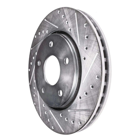 4x4 Front Brake Kit For 2000 2001 Dodge Ram 1500 With Drilled And Slotted Disc Brake Rotors Replacement Set