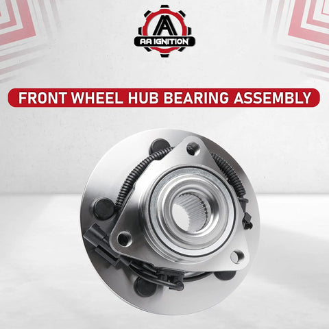 Front Wheel Hub Bearing Assembly With ABS Sensor Cable For Dodge And Ram 1500 Trucks 2011 To 2019 2WD And 4WD Replaces 515151 951-094 Durable Replacement To Restore Ride Smooth And Quiet Wheel Rotation