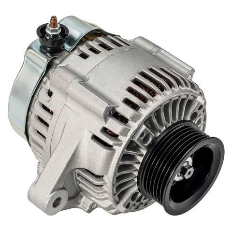 Beefed Up 90 Amp Alternator For Honda Prelude 1997 2001 Replacement 12V Six Groove Pulley OEM Grade Reliability Fits Honda Prelude Models