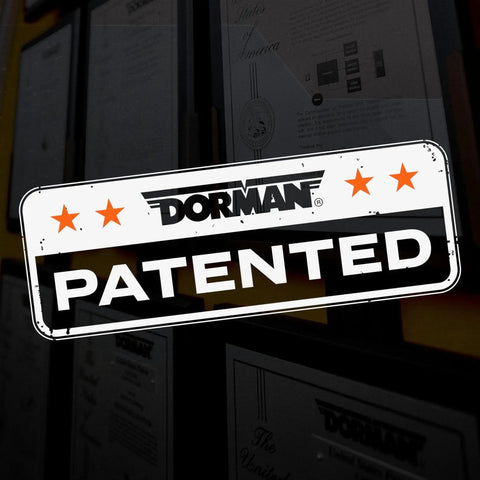 Patented label for Dorman's VVT Adjuster Magnet for GM and Isuzu engines with copper core and strong center tube.