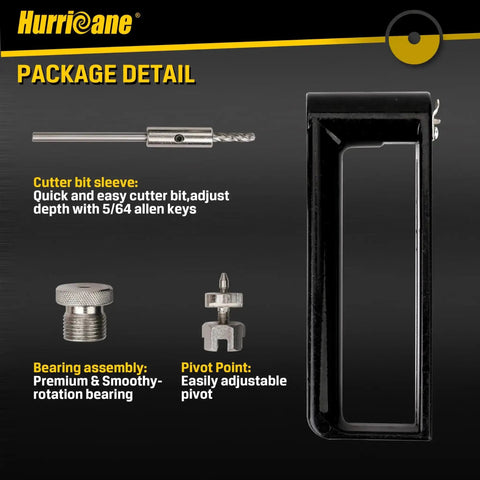 Package details for Adjustable Hole Cutter 2 To 12 Inch Circle Cutter For Sheet Metal HVAC Ductwork Roofing 24 Gauge Steel And 26 Gauge Stainless Steel Durable