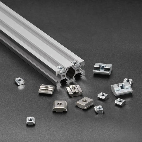 20 Pack M5 Hammer Head T Nuts Nickel Plated Carbon Steel For 4040 Aluminum Extrusion Sliding T Slot Bolts for DIY projects