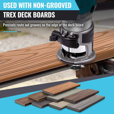 Pro Grade Carbide Tipped Router Bit Groove Cutter For Trex Decking That Works With Trex Hideaway Hidden Fasteners