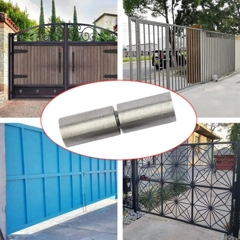 Beefy Heavy Duty Weld On Barrel Hinges For Metal Gates And Doors 4.8 By 1.3 Inch With 0.75 Inch Pin 1400 Lb Load 2 Pack
