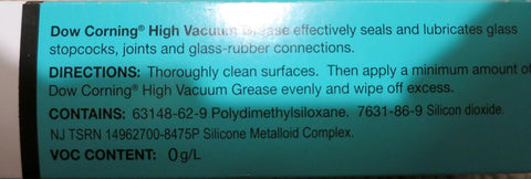 Dow Corning vacuum lubricant tube, 5.3 oz, turquoise label with black text, Amazon brand