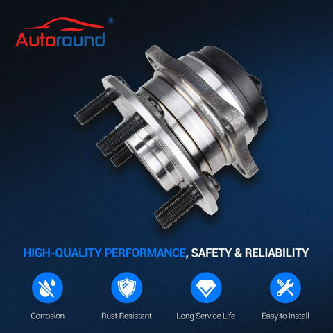Rear Wheel Hub Assembly For Hyundai Santa Fe 2007 To 2020 Veracruz 2007 To 2012 And Kia Sorento 2011 To 2015 5 Lug FWD ABS Compatible