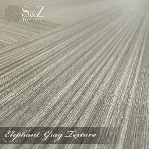 Close-up of the texture on Elephant Gray Barn Door 36 Inch By 84 Inch MDF Solid Slab With Waterproof PVC Surface