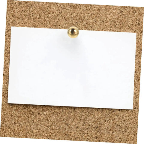 100 Piece Decorative Tacks And Miniature Nails For DIY Crafting Go To Fasteners Jewelry Box Projects Paper Clips For Photos Cards And More Durable Wear Resistant Brads For Scrapbooking And Home Decor on corkboard holding white paper