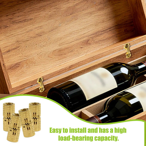 6 Pack Mini Invisible Brass Barrel Hinges With 13 Screws For Cabinets Jewelry Boxes And DIY Wood Doors 8mm 180 Degree Opening Gold Finish Sleek Copper Hidden Hardware For Breezy Fixes on wooden box