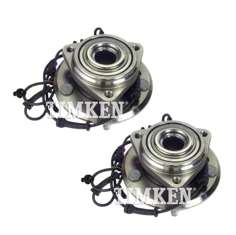 Pair Front Wheel Bearing And Hub Kit For Jeep Wrangler 2011 2017 4WD - Two Front Wheel Hub Assemblies With Seals Drop-In Ready Replacement Bearings Durable OE Style Fit For Smooth Rolling And Quiet Operation.
