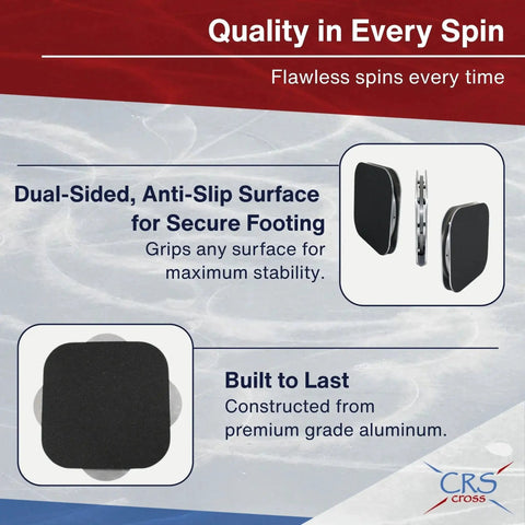 Off Ice Figure Skating Spinner Training Aid For Balance And Centering Spins On Any Flat Surface 8 Inch Spin Trainer image