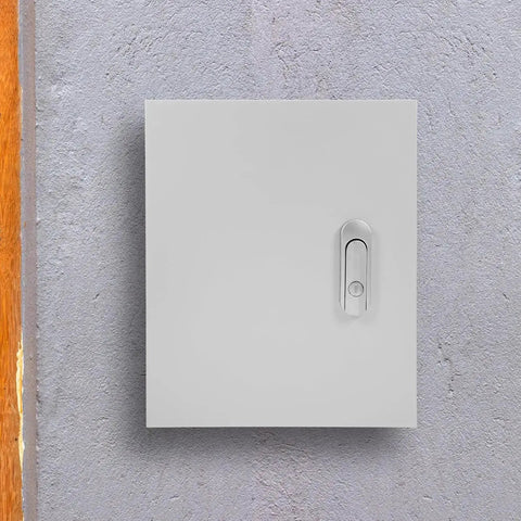 Wall-mounted Heavy Duty Waterproof Electrical Disconnect Box Enclosure Plastic Outdoor Cabinet for meter control, 25x30x14 cm.