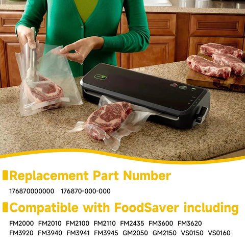 2 Pack Vacuum Sealer Foam Gasket Replacements For FoodSaver Sealing Systems FM2000 FM2010 FM2100 FM3600 GM2050