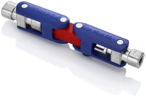 Double Joint Folding Cabinet Key With Magnetic Locking Three Profiles Outside Square Triangle And Double Bit Extends To 180 Degrees