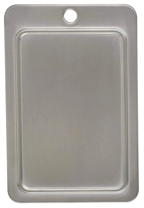 Front view of Brushed Chrome Cabinet Pull 4 Inch Center To Center Contemporary Drawer Handle for cabinets and furniture.