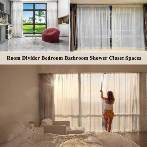 Premium Aluminum Ceiling Mount Curtain Rail With Double Groove Blackout Track for diverse room divider uses