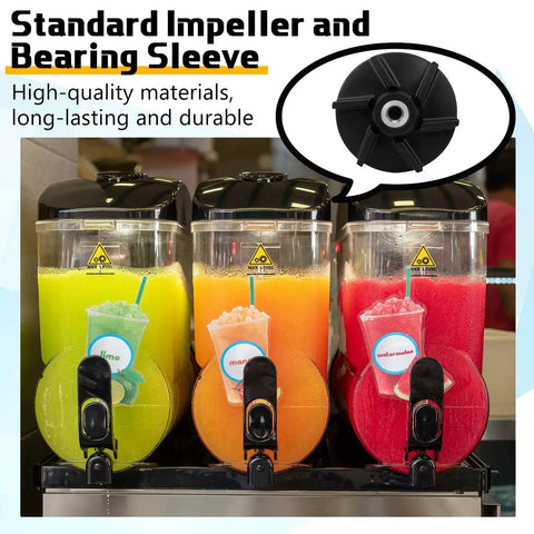 3 Set 3587 Standard Magnetic Impeller And 3220 Bearing Sleeve Replacement Pack in beverage dispensers with fruit drinks
