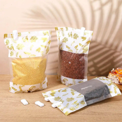 30 Piece Vacuum Storage Bags Sealing Clip Reusable Zipper Labor Saver Sliding Grip For Clothes Bedding And Food Preservation
