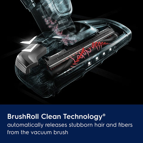 Electrolux Ergorapido cordless 2-in-1 vacuum with BrushRoll Clean Technology cross-section view.