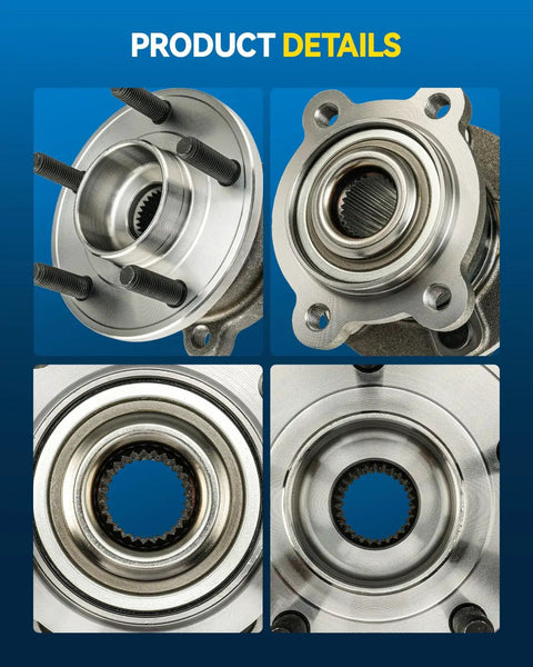Close-up of Rear Wheel Hub Assembly 5 Lug Replacement For 2013 To 2019 Ford Escape And 2015 To 2019 Lincoln MKC AWD