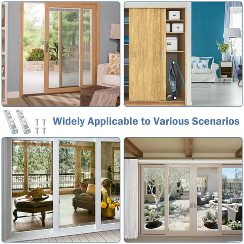 Adjustable Floor Guide For Sliding Closet Doors Two Pack Plastic Construction White Helps Keep Doors Centered On Track And Fits Three Quarter To One And Three Eighths Inch Inch Easy To Install And Quick Replacement For Long Lasting Performance installed in various room settings