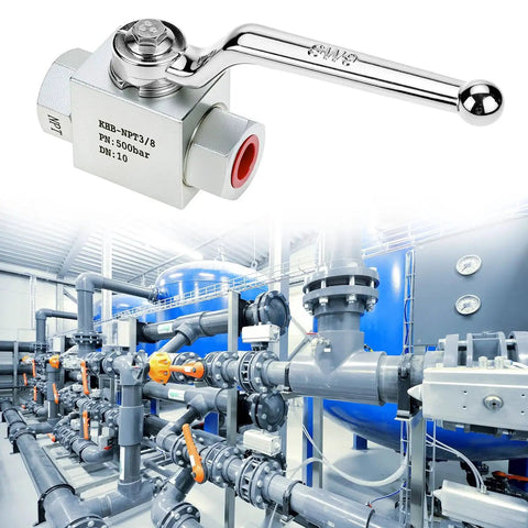 Heavy Duty Hydraulic Ball Valve Three Eighths Inch NPT 7250 PSI Shut Off Two Way High Pressure Valve DN10 for industrial hydraulics