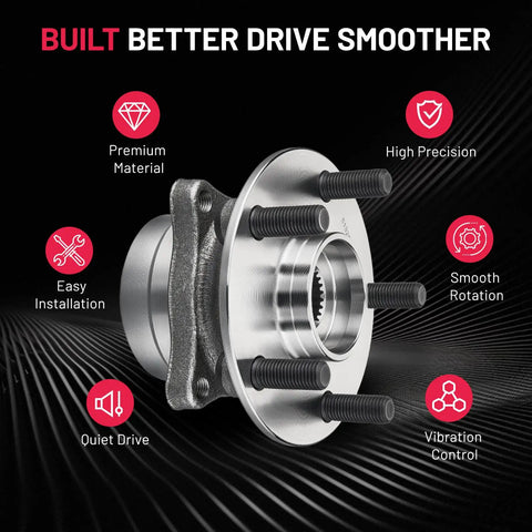 Front Wheel Bearing Hub Assembly for Prius 2004 2005 2006 2007 2008 2009 5 Lug 1.5L L4 Engine Compatible Replacement Kit