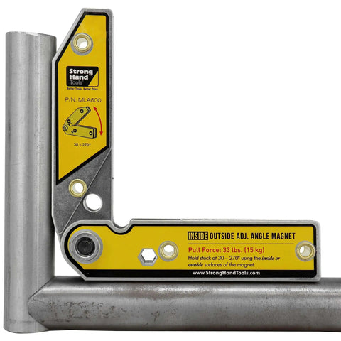 Adjustable Magnetic Angle Square 30 To 270 Degrees With Inside And Outside Magnets, 26 Lbs Magnetic Pull, Welding Square