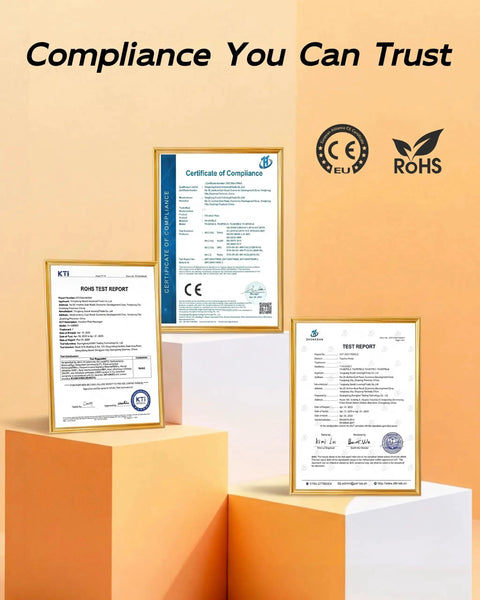 Compliance certificates for Vibration Plate Exercise Machine With 200 Speeds For Lymphatic Drainage And Full Body Shaker Workouts