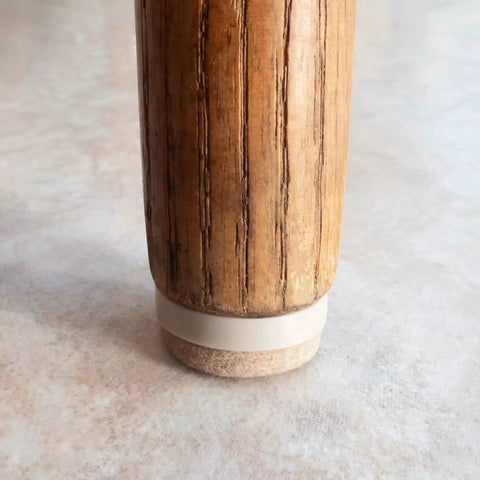 Wooden furniture leg with 4 Pack 1 Inch Threaded Felt Furniture Glides With One Quarter Inch Adjustable Leveling Feet for floor protection