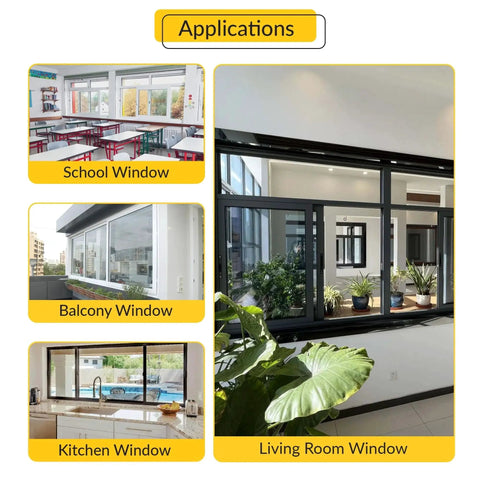 Sliding Window Roller With Nylon Wheel And White Finish, Durable Metal Housing With Dichromate Finish, applications in home and school windows
