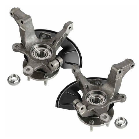 Left And Right Front Wheel Hub Bearing Steering Knuckle Assembly for Ford Escape Mercury Mariner and Mazda Tribute 2005 through 2012