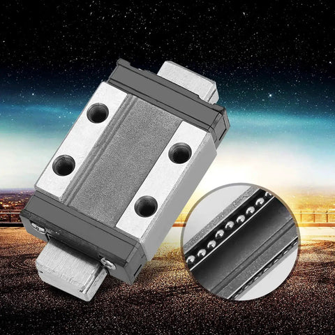 Miniature Linear Rail Guide 9mm Wide Slide Block for Pro-Grade Precision Motion with Ball Retainer, Bearing Steel Detail