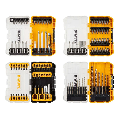 Impact Driver And Drill Bit Set With 100 Piece Kit And Connectable Storage System For Easy Bit Access And Quick Visibility