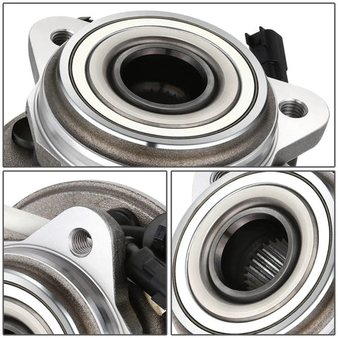 Front Wheel Bearing Hub Assembly With ABS Sensor For Ford Ranger 2009 2010 2011 And Mazda B4000 2003 2010 4x4 4WD, close-up view