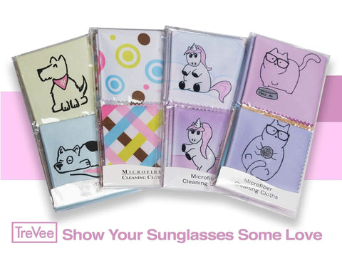 Microfiber Cleaning Cloths 10 Pack For Screens Eyeglasses And Phones Dog Design with colorful patterns and cute animals
