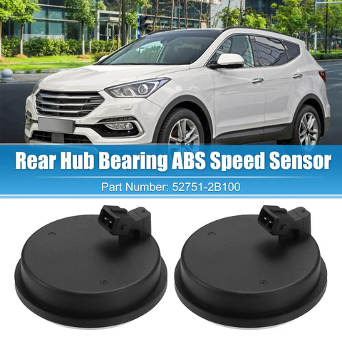2 Pcs Rear Hub Bearing ABS Speed Sensor Kit For Hyundai Santa Fe 2007-2018, Veracruz 2007-2018, Kia Sorento 2011-2018, OE 52750-2B100