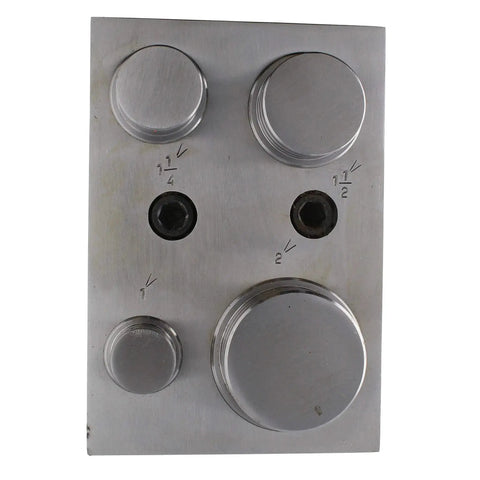 Pro Grade Circle Disc Cutter Set With Four Punches And Die For Cutting Clean Circles From Soft Metal Up To 14 Gauge