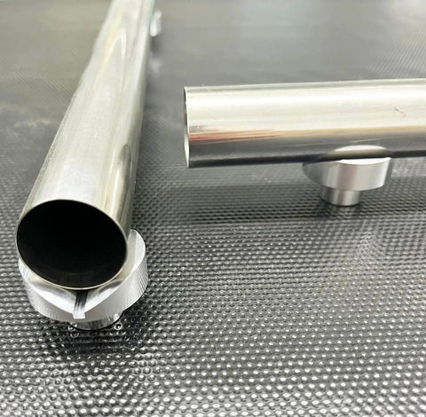 Round tube with V-groove pin from 12 Pack Welding Table Fixture Pins Five Eighths By One By One Point Five Inches Aluminum Quick Setup Fixturing Kit