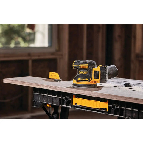 20V Max Brushless Orbital Sander Tool Only With Variable Speed Control 8000 To 12000 OPM Low Profile Body for Close Work on Table