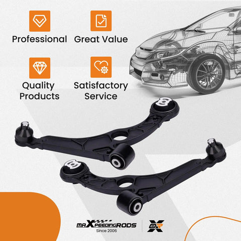 Beefy 2 Piece Front Lower Control Arm With Ball Joint For Chrysler 200 2015 2017 With 17 Inch Wheels And Dodge Dart 2013 2016