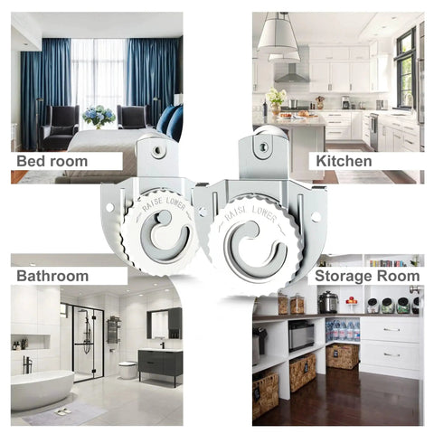 4 Piece Closet Door Roller Kit For Sliding Wardrobe Doors Top Roller Hardware With Adjustable Screws Smooth Quiet Operation Dial Adjusters For Height And Hole Spacing Durable Construction shown with home interiors